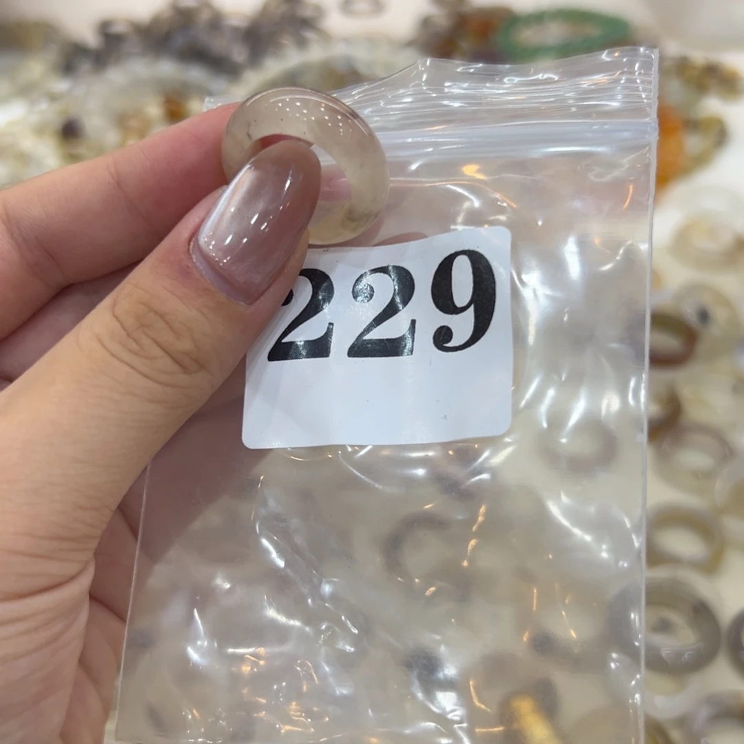 玛瑙/玉髓戒指合金229港12