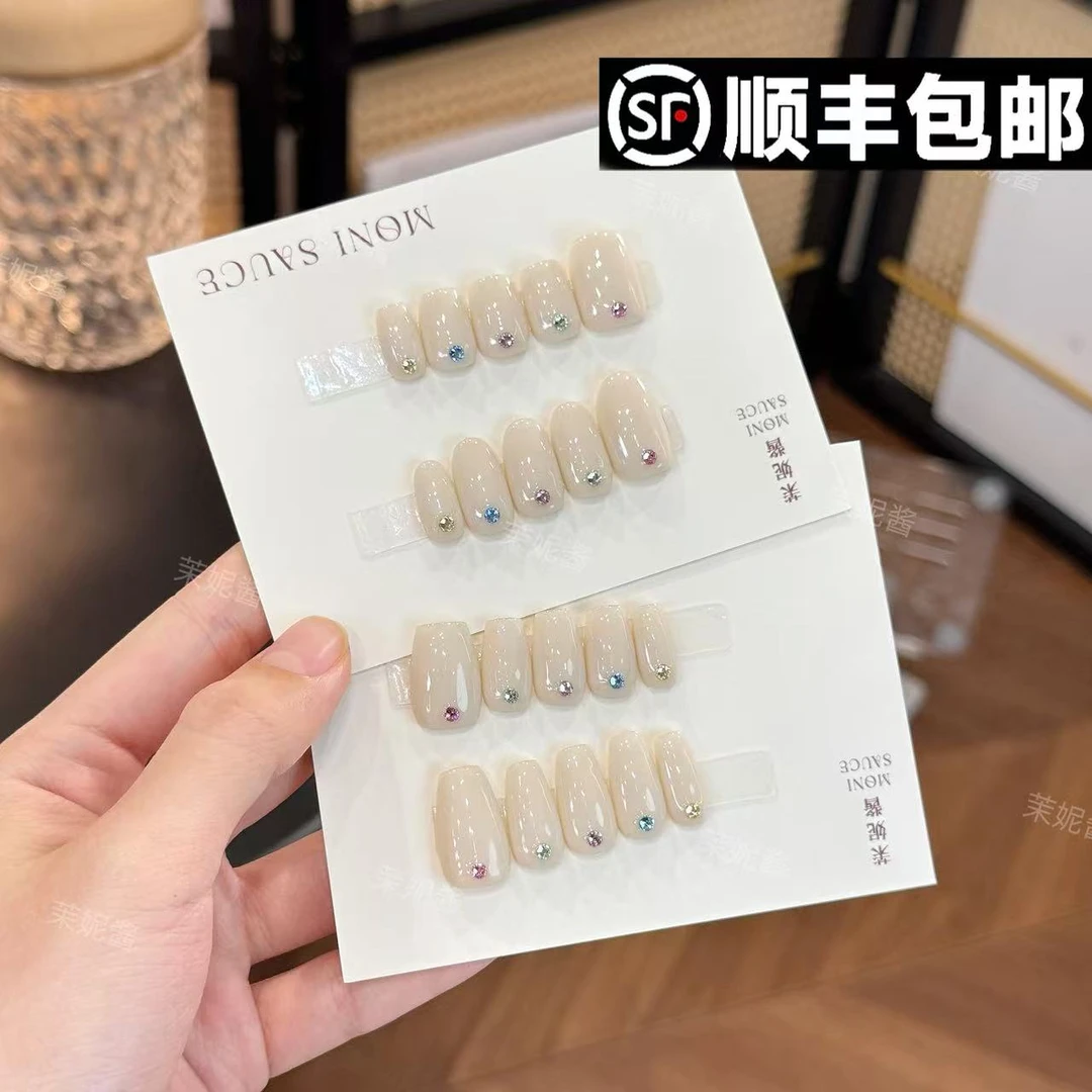 【彩灯·高定施华洛】moni sauce茉妮酱设计穿戴甲气质流行经典ins风