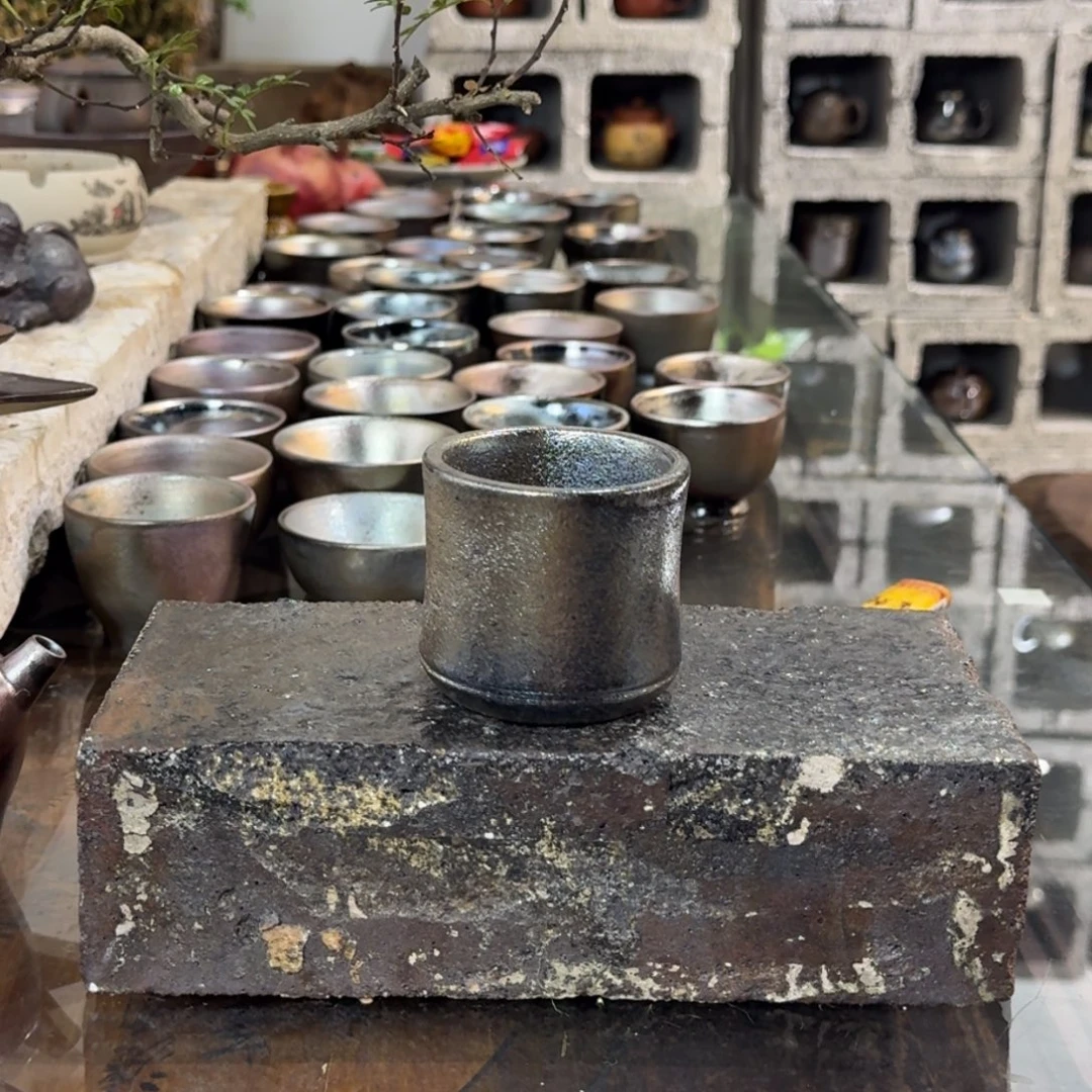 建水紫陶紫泥柴烧茶具