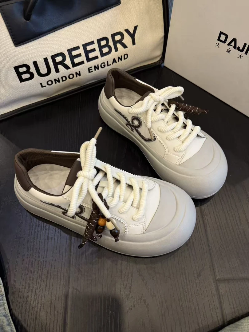 大金大码女鞋40-43大头串珠厚底面包鞋