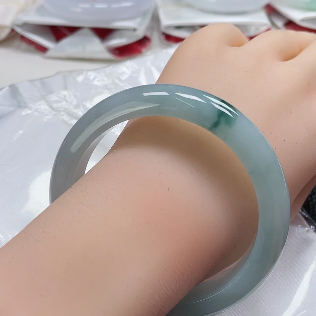 翡翠手镯未镶嵌缅甸翡翠手镯59圈