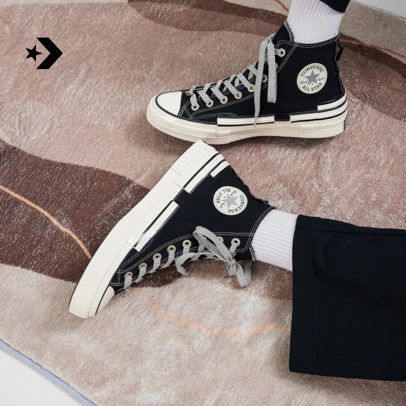 匡威Chuck70HackedHeel堆叠感帆布鞋CONVERSE A07982C