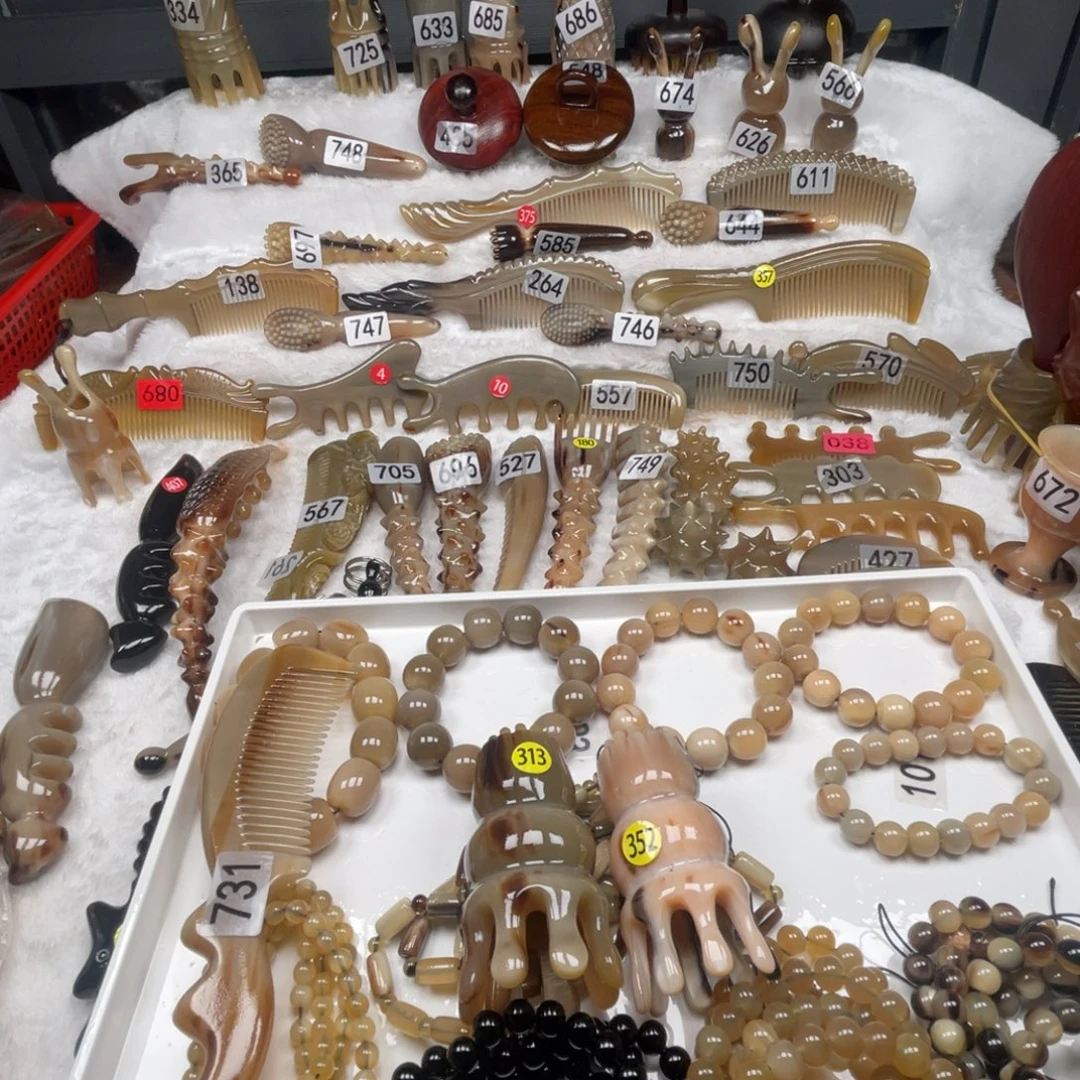 橙***号牛角梳牛角福利款