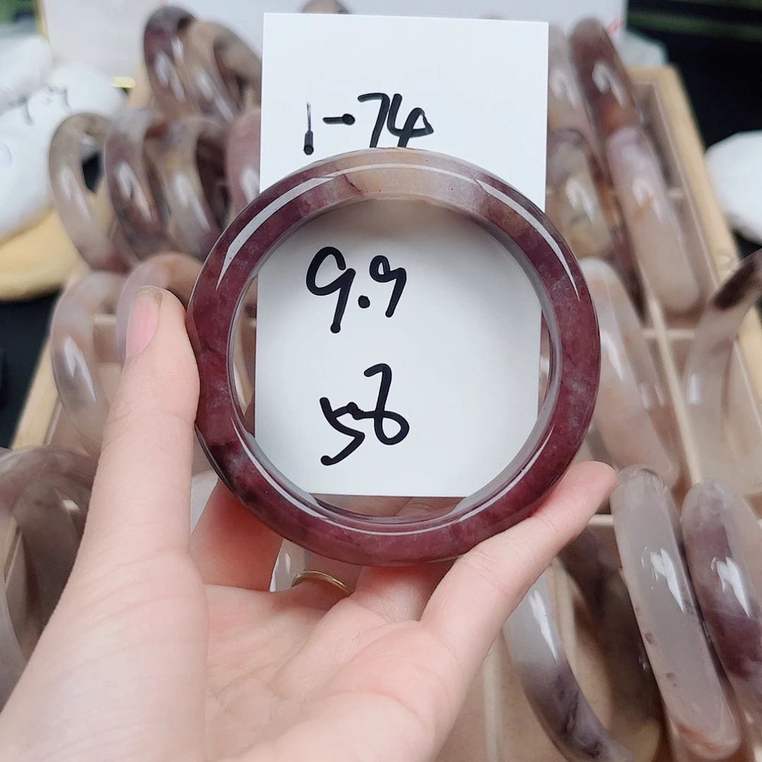 石英质玉未镶嵌手镯1.74