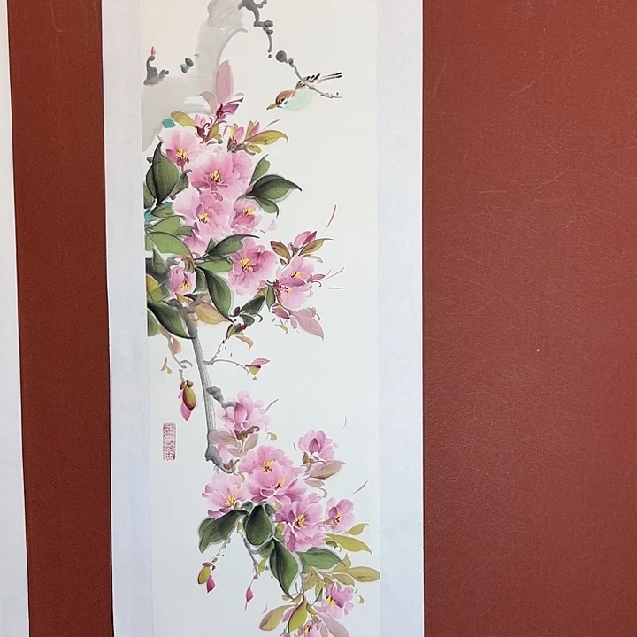 国画听兰老师花鸟