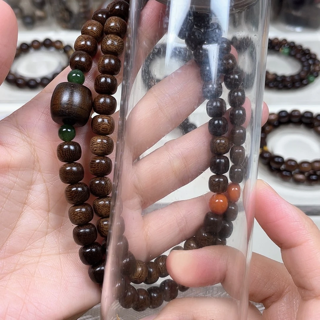 棉***花沉香碎屑沉香+越南芽庄紫奇楠留疤料0.8