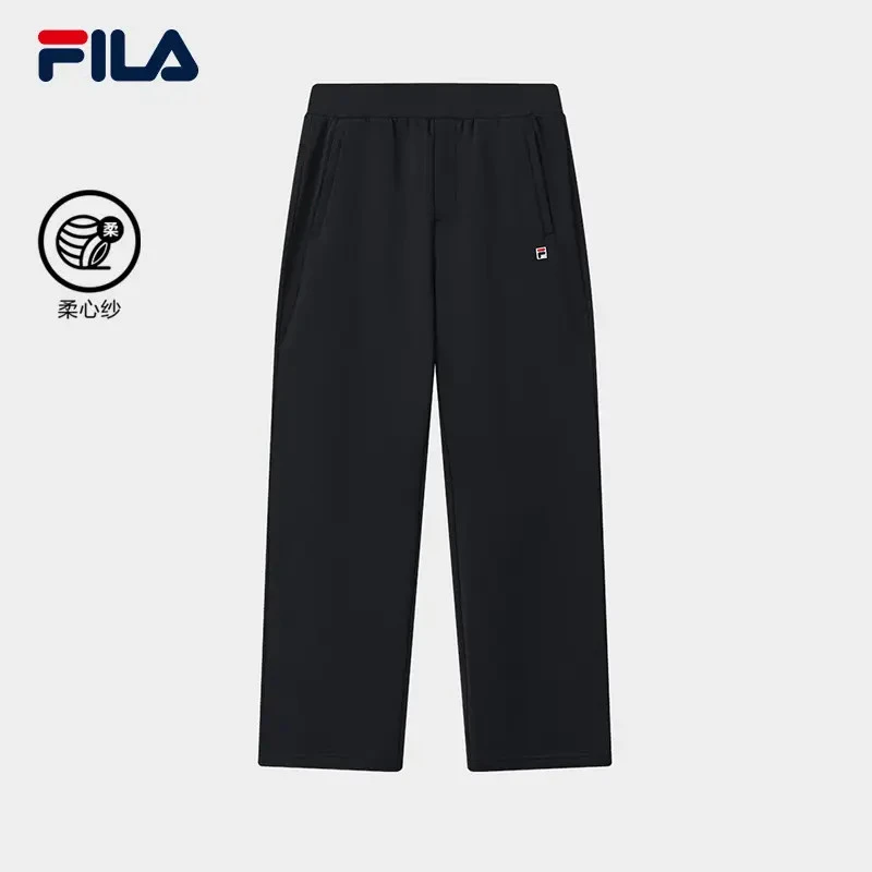 Fila/斐乐男款【柔心纱亲肤】秋季舒适运动休闲针织长裤F11M548610F
