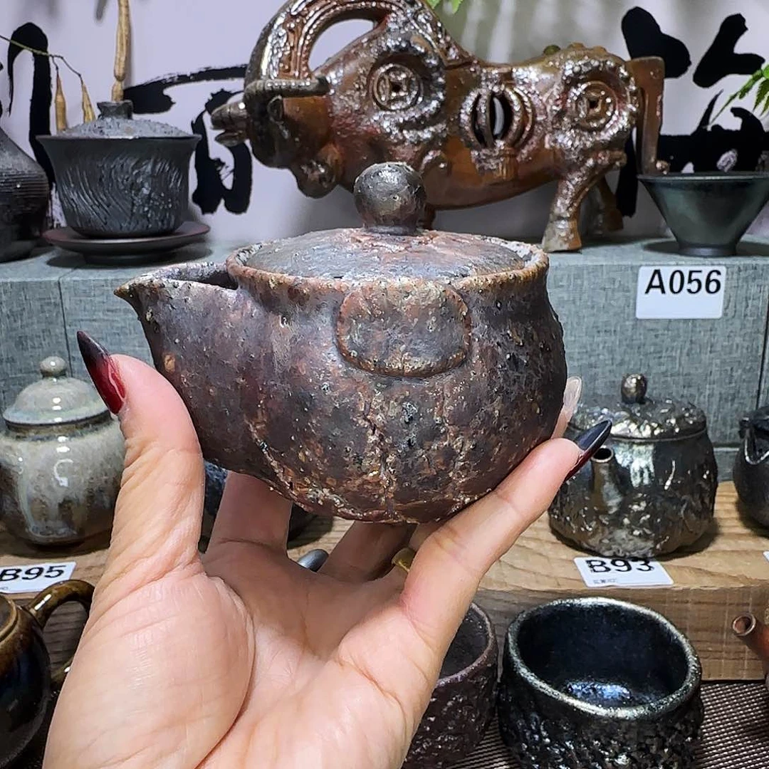 瓶普***花建水紫陶柴烧宝瓶