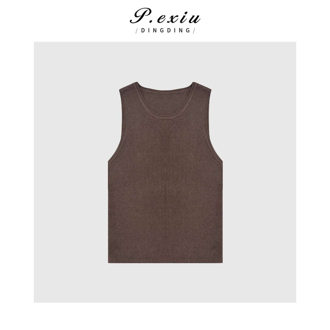 简约百搭修身小背心Q38732