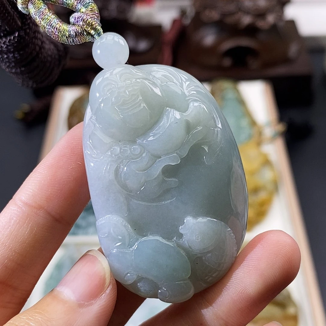 颈饰未镶嵌翡翠缅甸翡翠a货