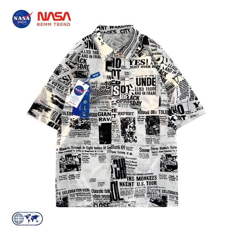 夏季花短袖花衬衫古着碎花沙滩衬衣海南三亚旅行男生沙滩印花衬衫