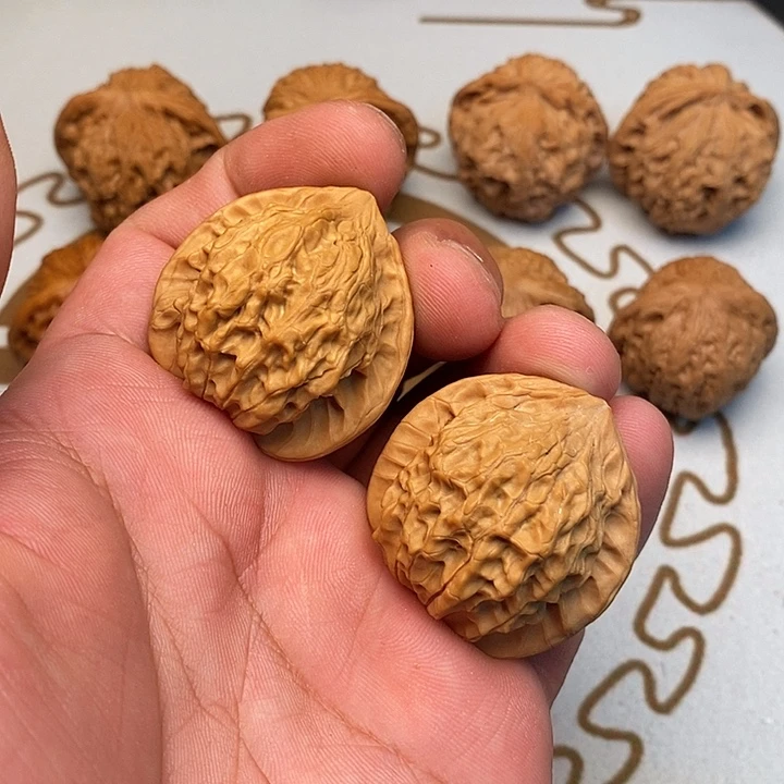 文玩核桃把件盛**人太行山野帽36.5