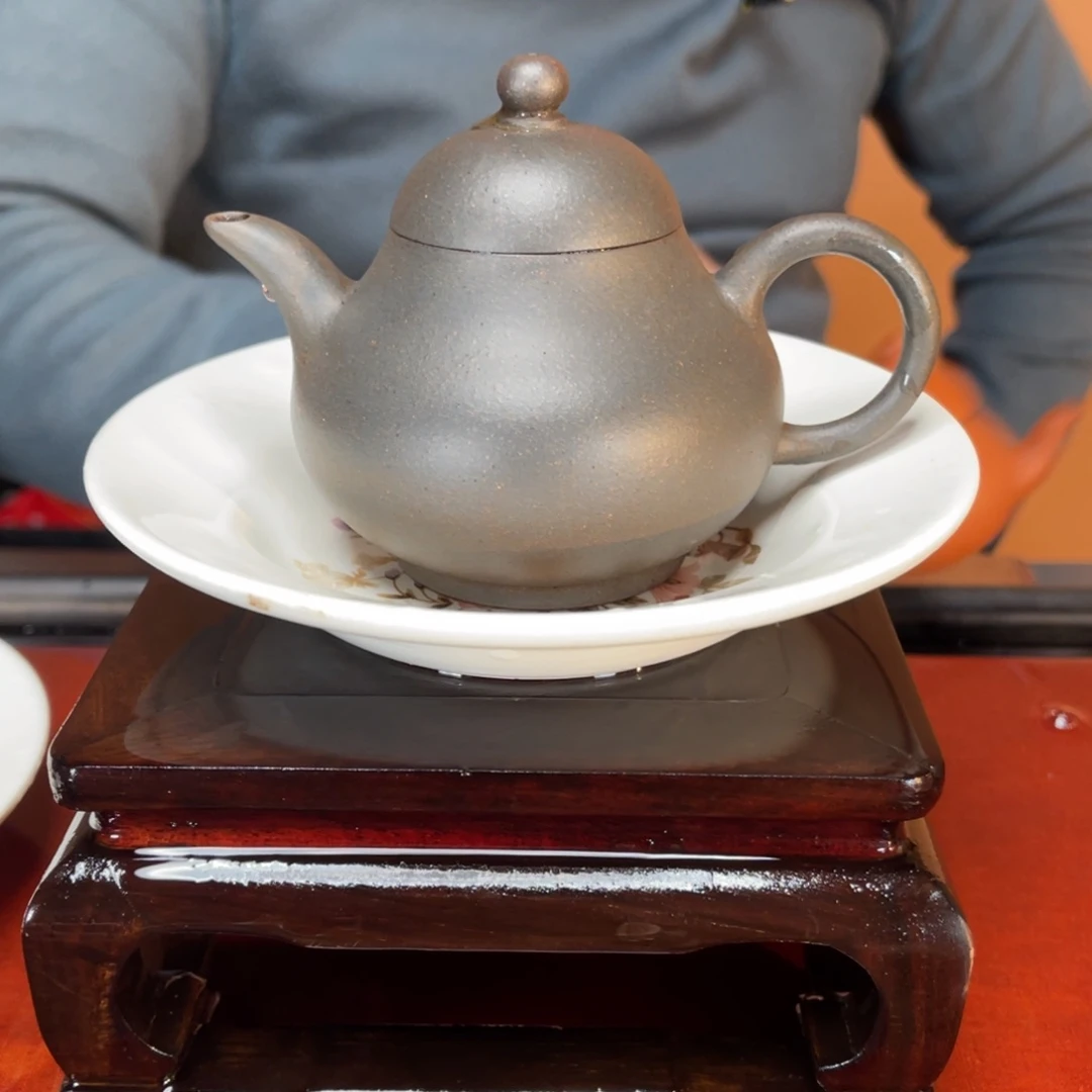 紫砂茶壶高端190cc欧乳壶紫泥高温