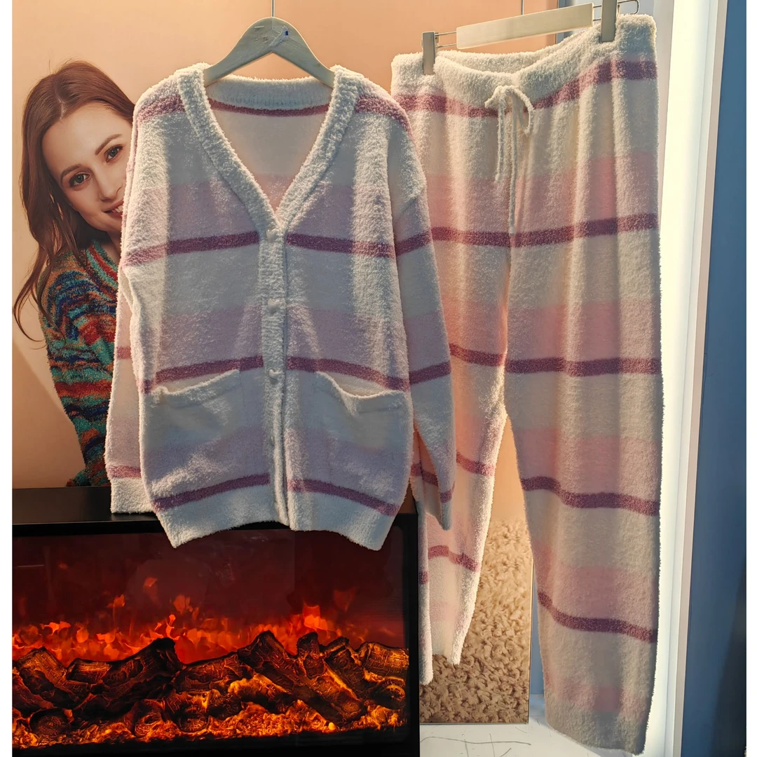 肌羽 女款 断码特价 半边绒4家居服套装数量有限