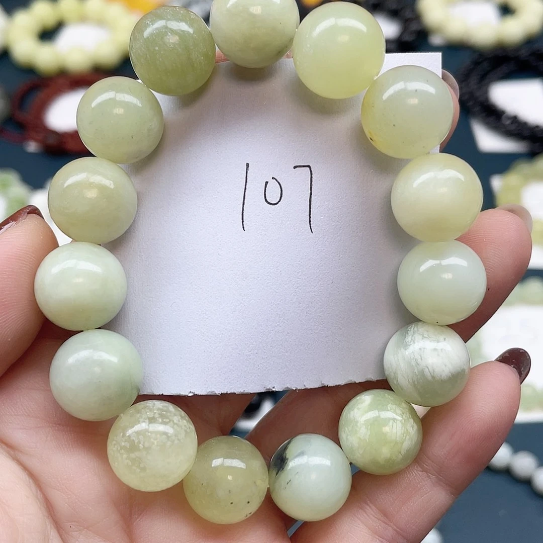 未镶嵌蛇纹石玉手链