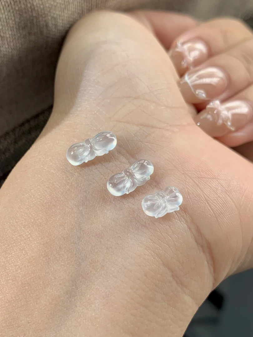 【玲玥珠宝】天然缅甸A货翡翠蝴蝶提溜diy手串多样性发一