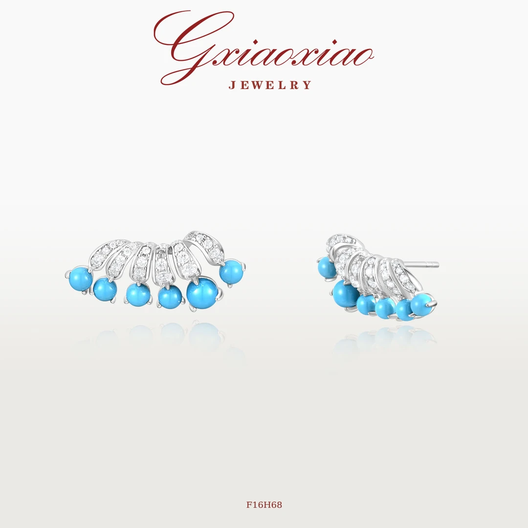 G XIAOXIAO 镀K金  复古气质设计款百搭耳环 F16H68