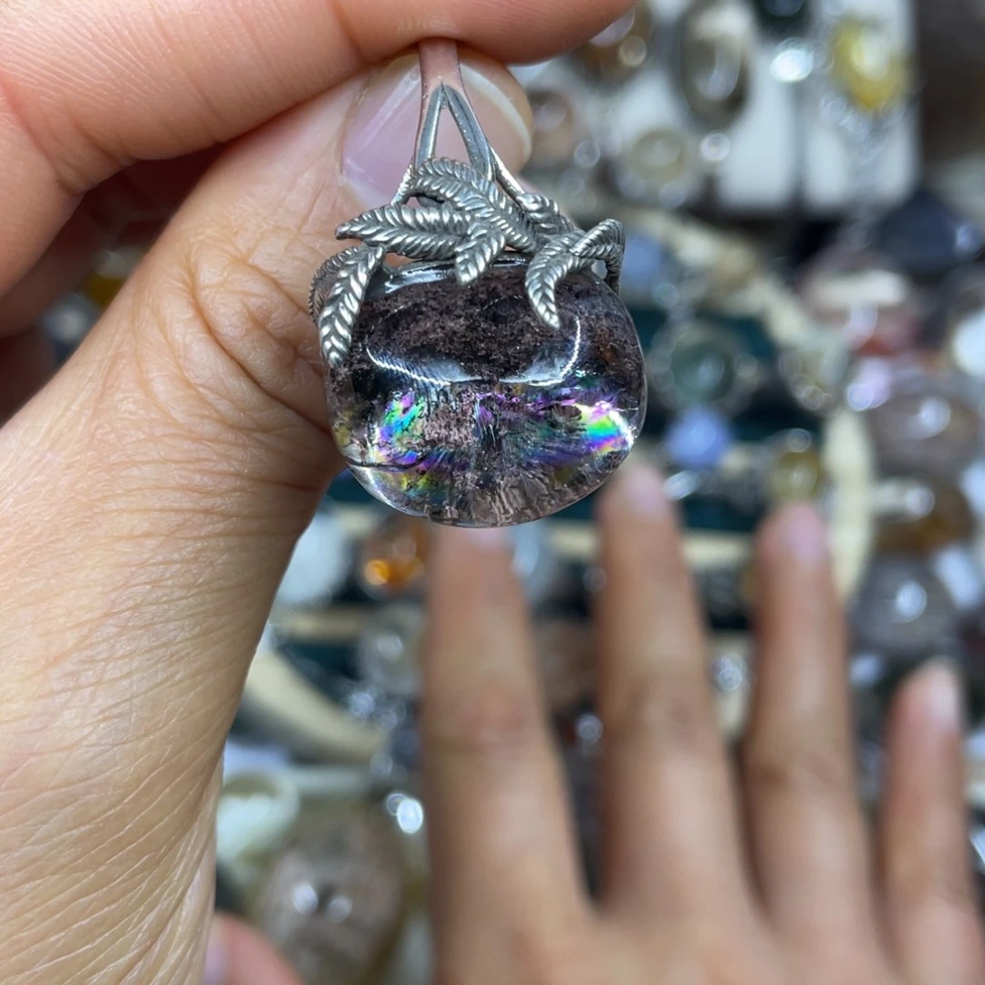 【闪购商品】银S925镶嵌珠宝半成品水晶戒指