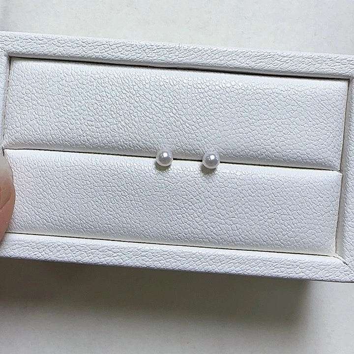 淡水珍珠耳饰18K金镶嵌