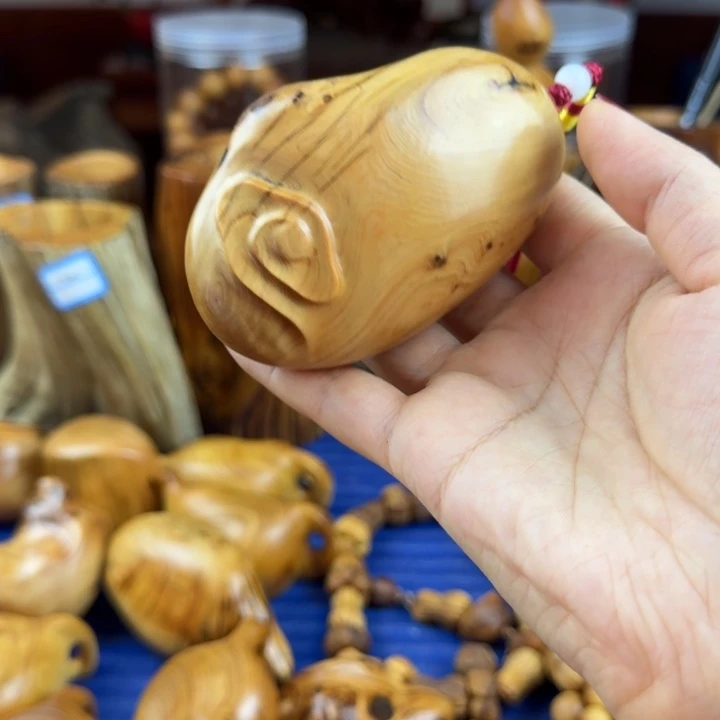 洛***灵柏木（崖柏）北太行崖柏陈化骨料雕刻手把