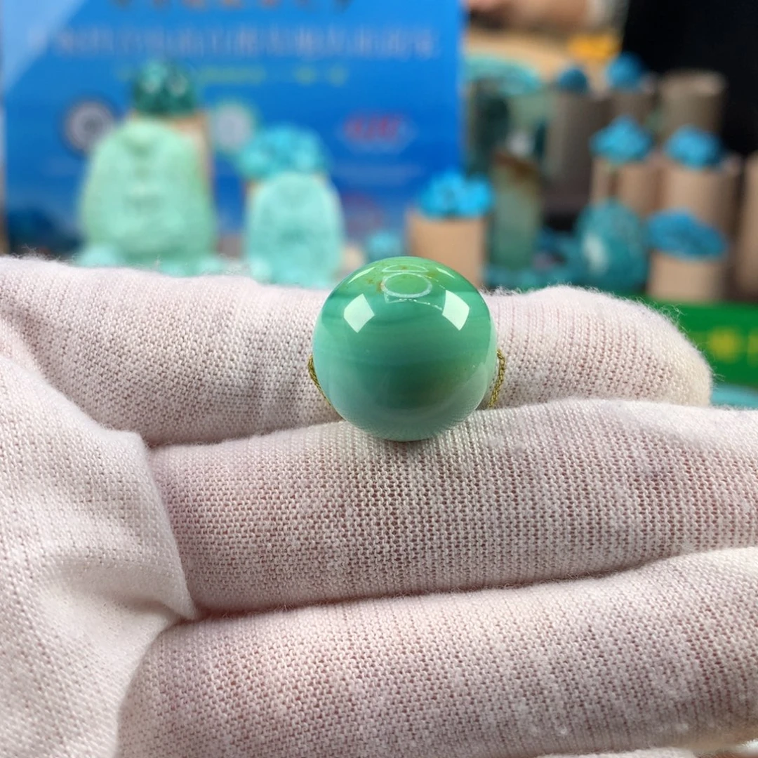 绿松石未镶嵌珠宝奇石16.6mm