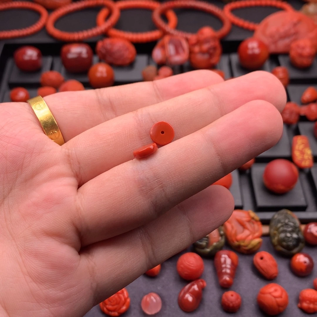 南红玛瑙未镶嵌南红原矿精工隔片8mm+多样性发其一