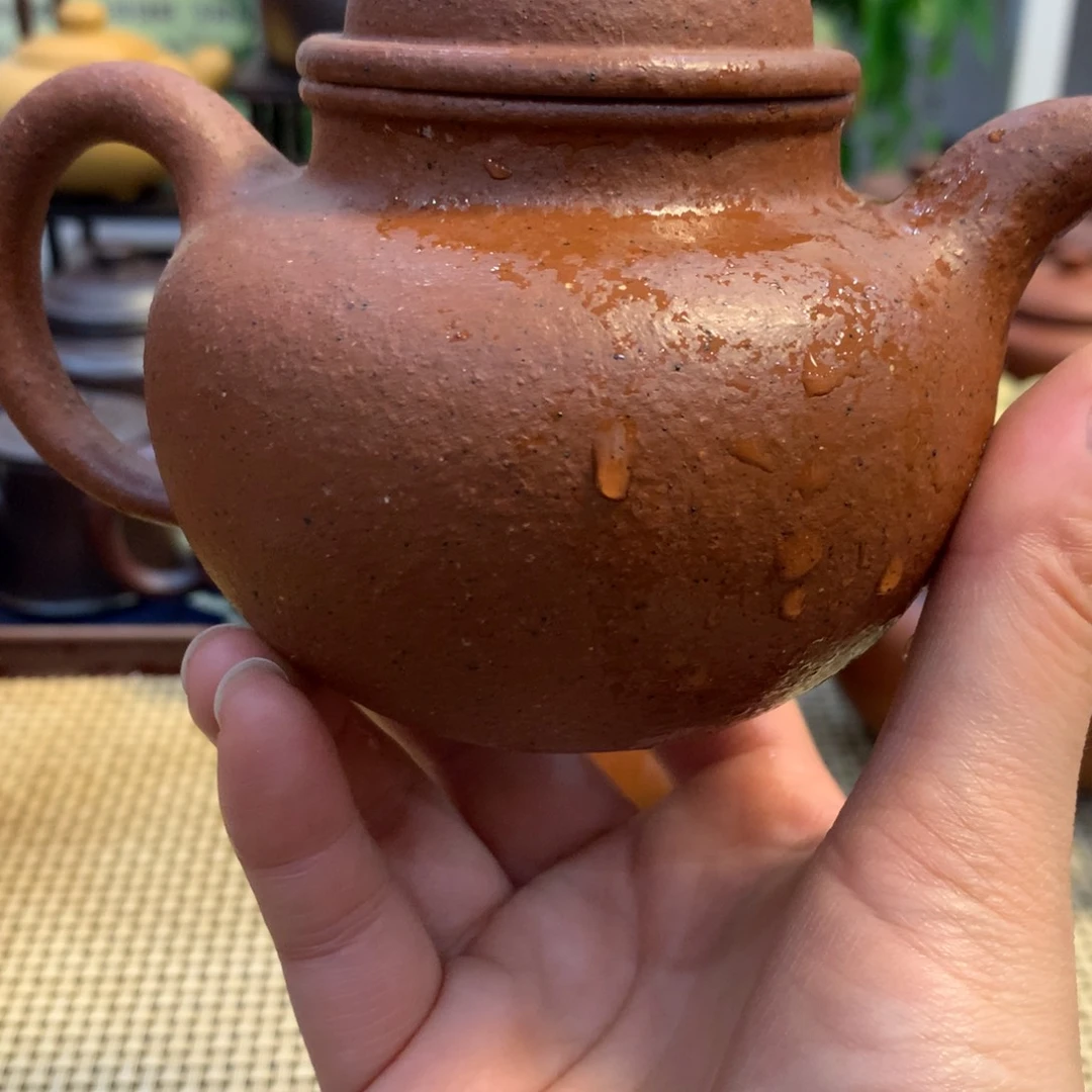 紫砂茶壶宜兴原矿老朱泥260cc