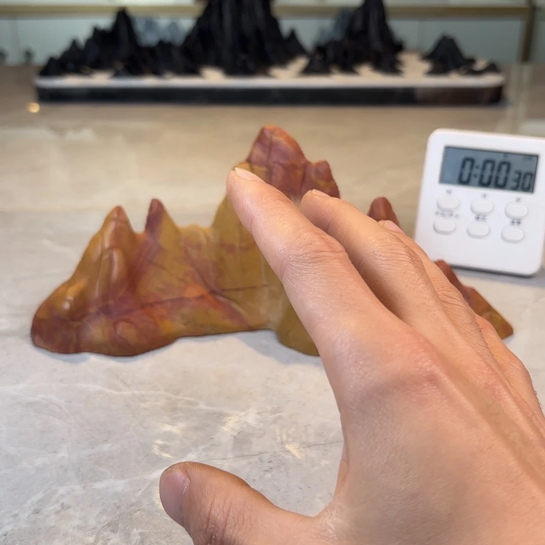 里***予灵璧石手工雕刻奇石摆件