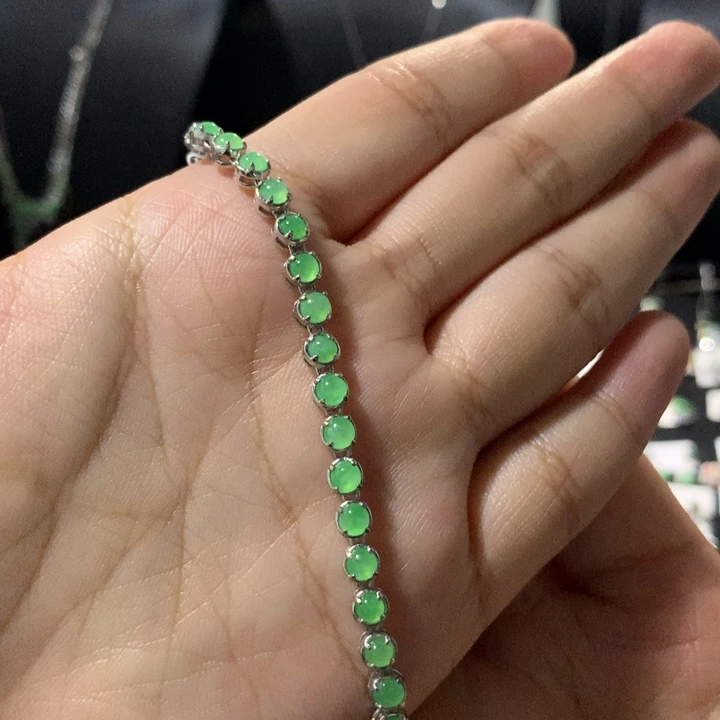翡翠银S925镶嵌戒指