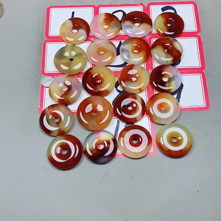 合金吊坠(不含链)玛瑙/玉髓米****五