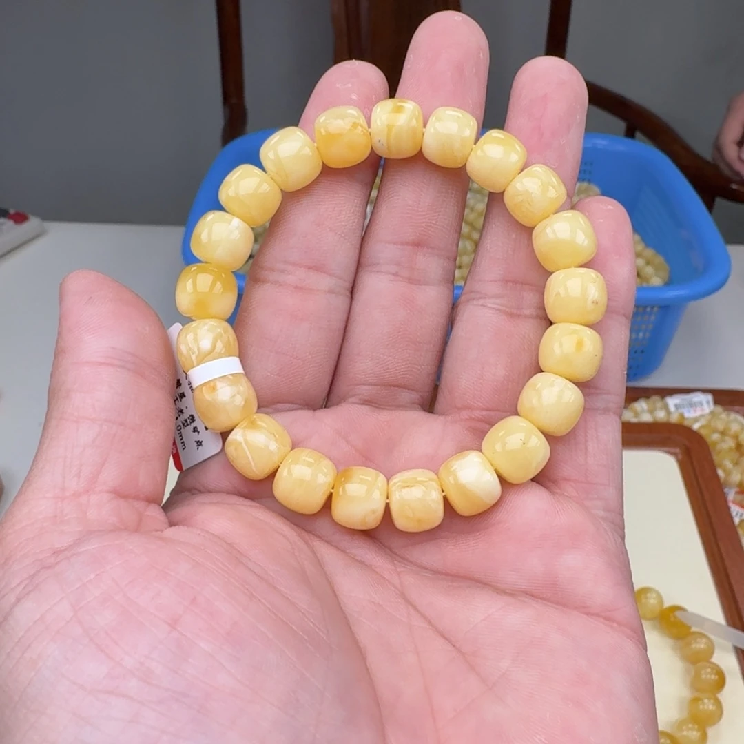 蜜蜡未镶嵌手链蜜蜡手串