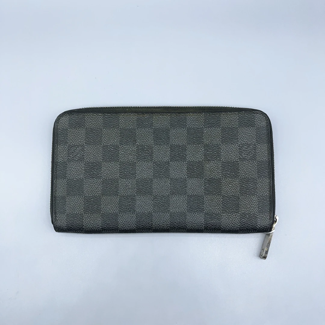 95新 LouisVuitton/路易威登  黑色棋盘格钱包  1639 8797