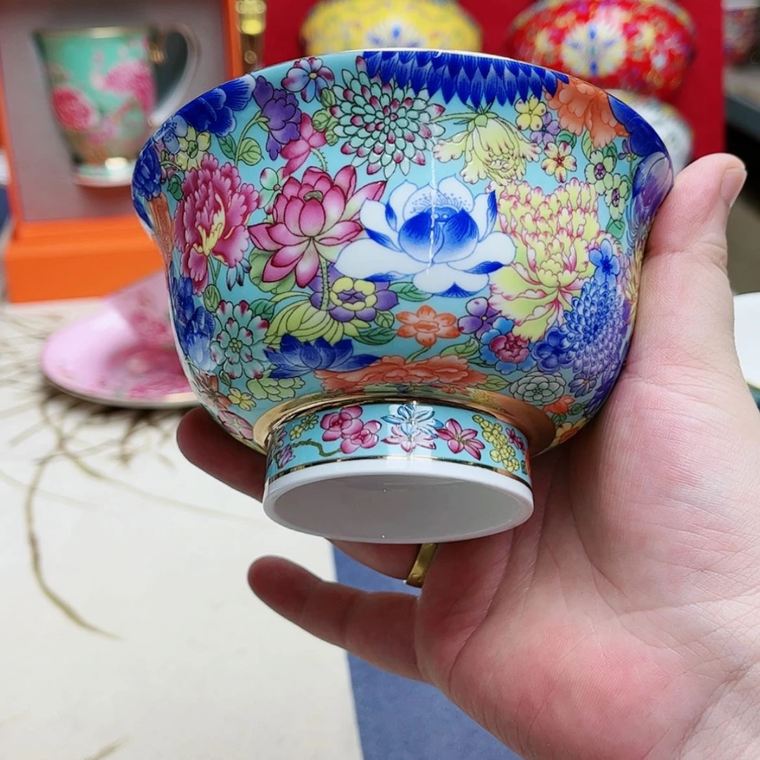 【闪购商品】珐琅4.8英寸1湖水蓝。。。。。