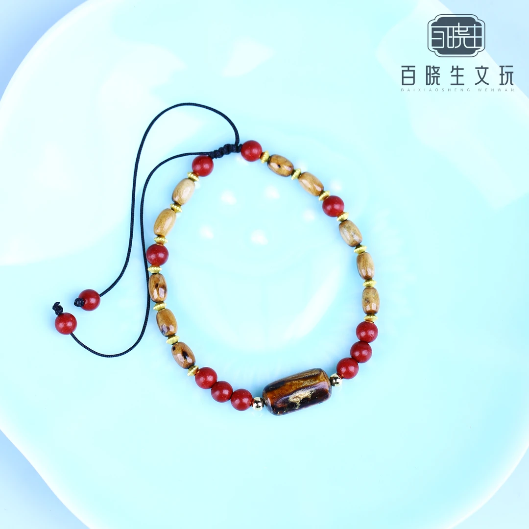 非金属木质脚链 【百晓生】新款柳木5*8mm 设计款 女款脚链