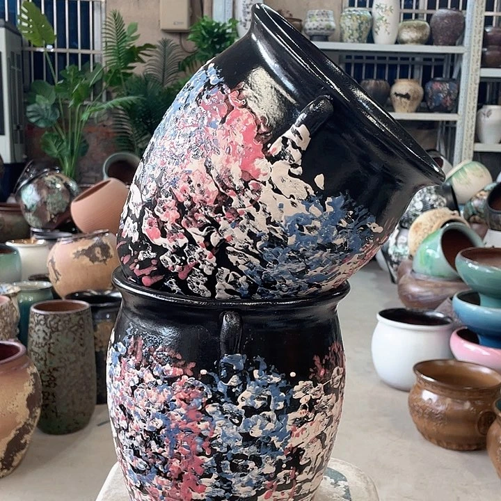 紫砂花盆正品口20高24。z z z z