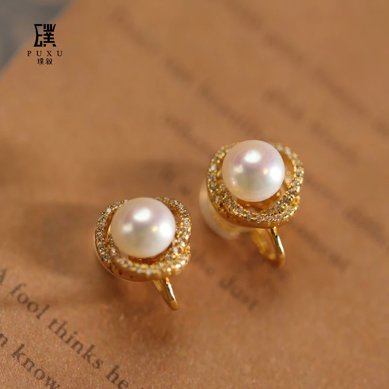 珍珠耳骨架玫瑰款手工气质汉服百搭时尚轻奢简约日常多样性发其一