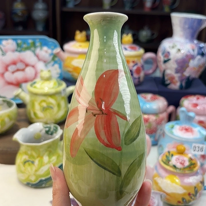 瓷片景德镇手绘高温釉下彩陶瓷茶具