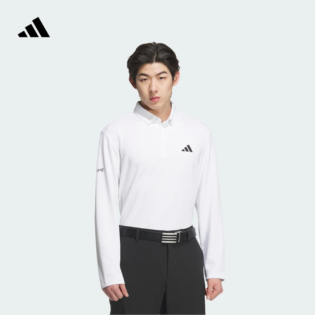 阿迪达斯官方 高尔夫运动舒适长袖POLO衫男新款adidas JL7946
