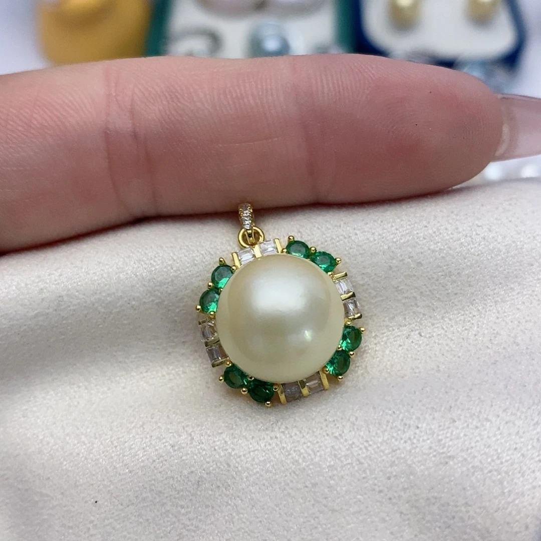 【闪购商品】海水珍珠颈饰银S925镶嵌14点位