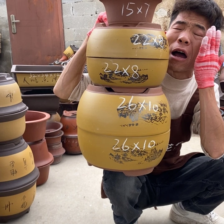 紫砂花盆紫砂器，紫砂器，紫砂壶