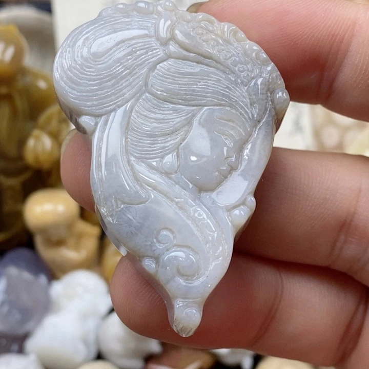 颈饰未镶嵌硅化珊瑚（珊瑚玉）s*浪