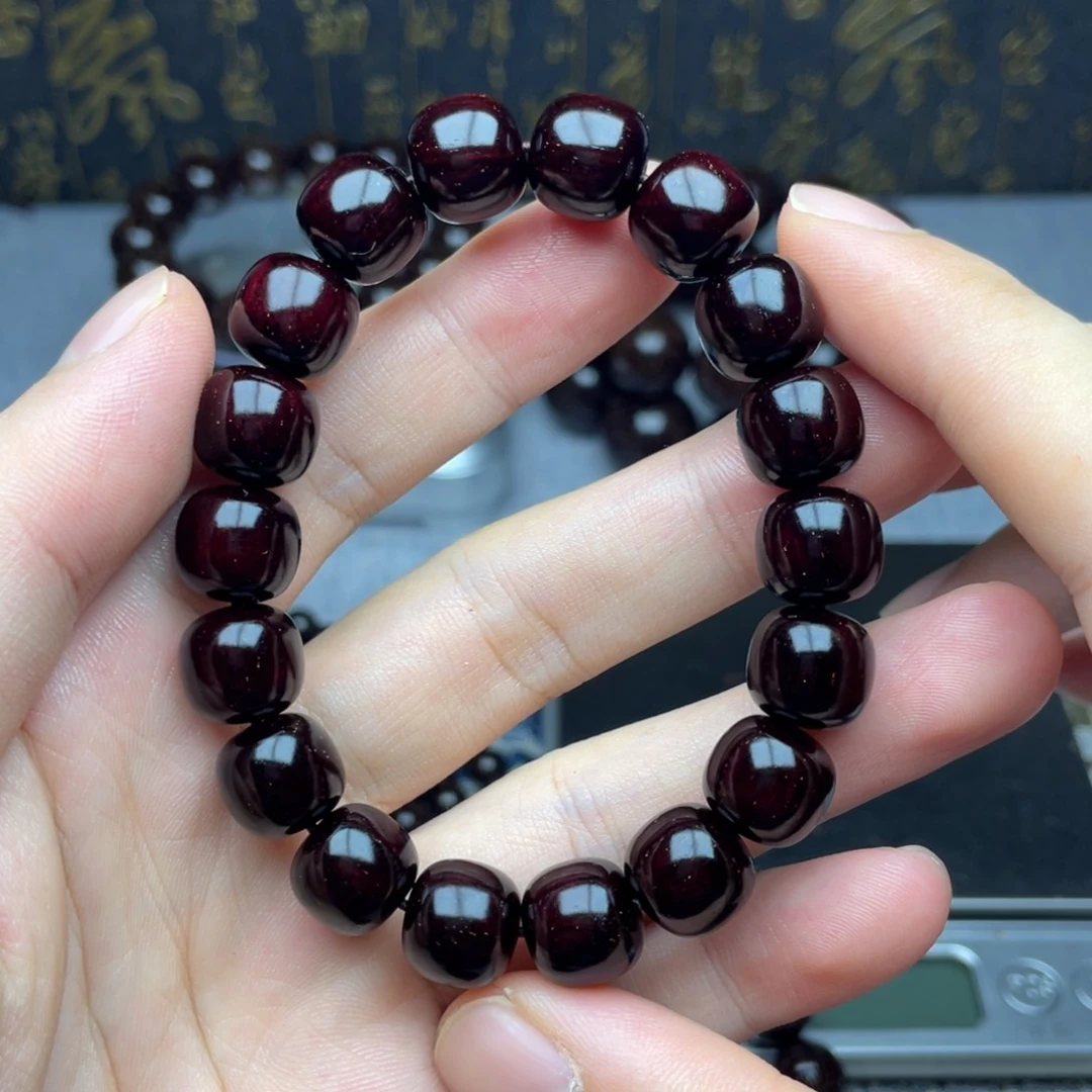 檀香紫檀（小叶紫檀）11*12老型珠 高油密金星