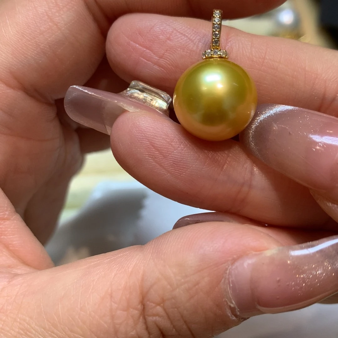 海水珍珠颈饰银S925镶嵌