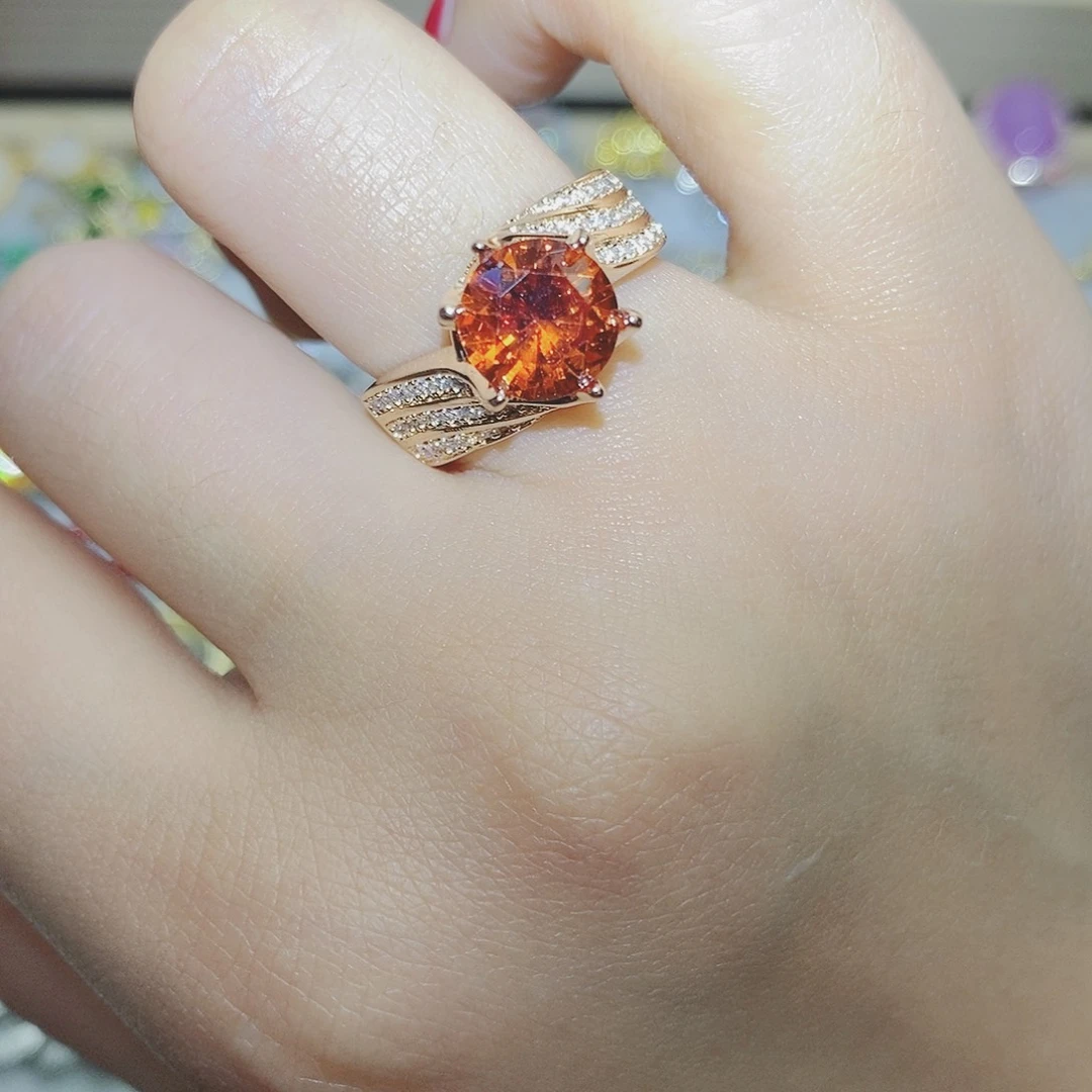 【闪购商品】托帕石戒指银S925镶嵌