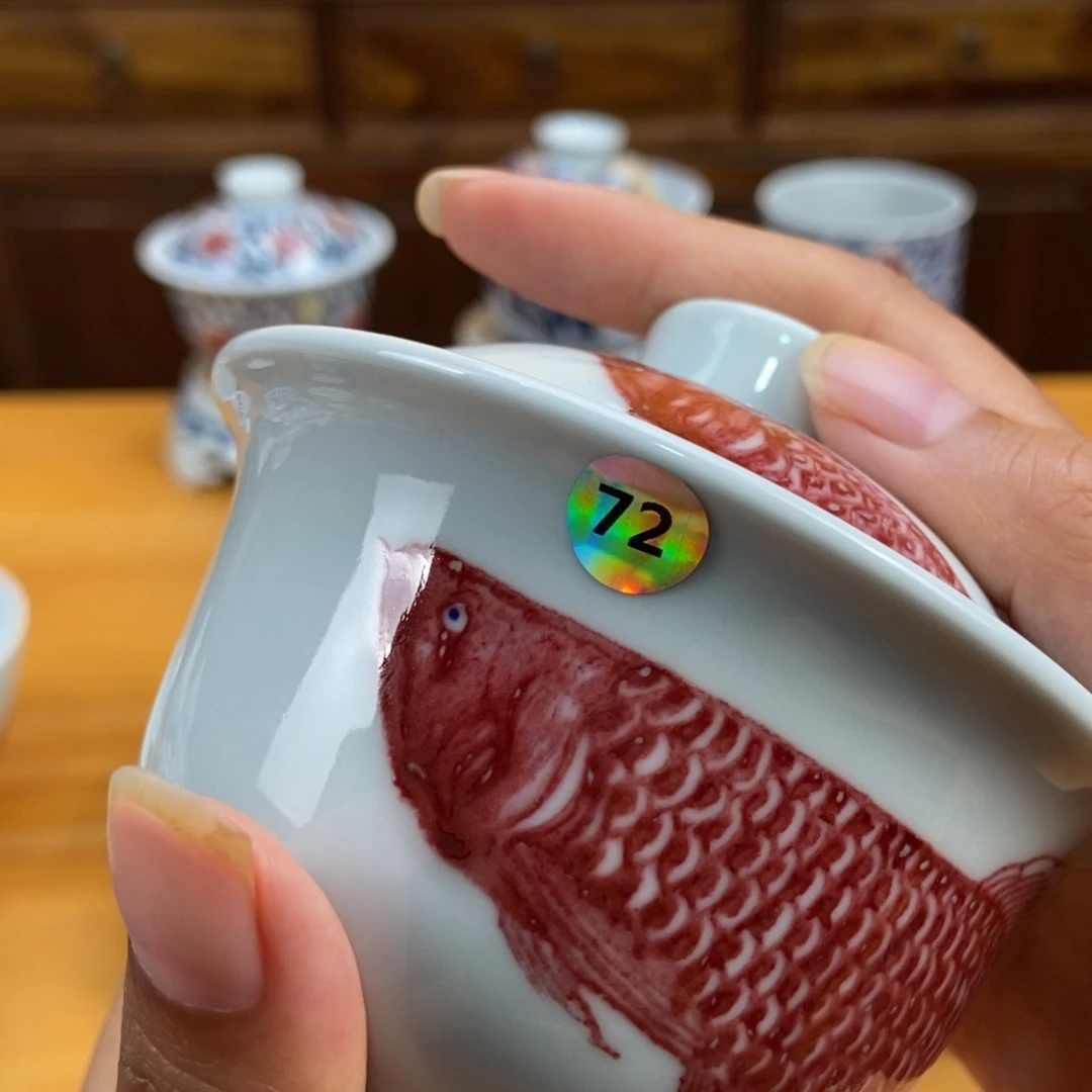 手绘现代茶具非古董