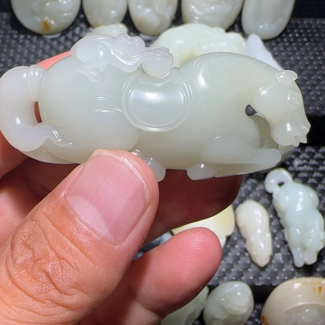 S***e和田玉未镶嵌挂件