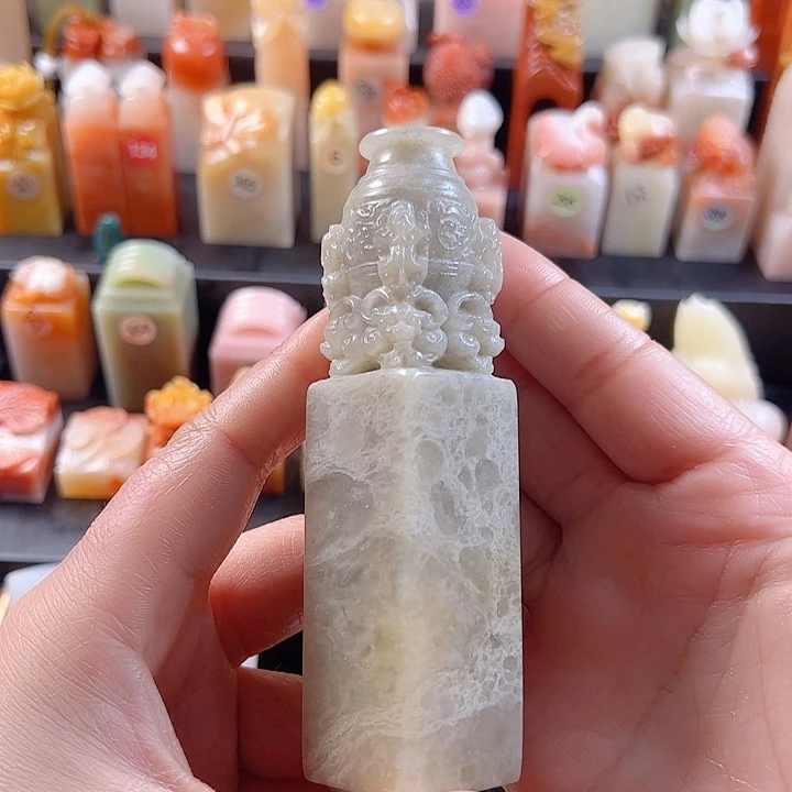 老挝石印石2.6厘米，包刻