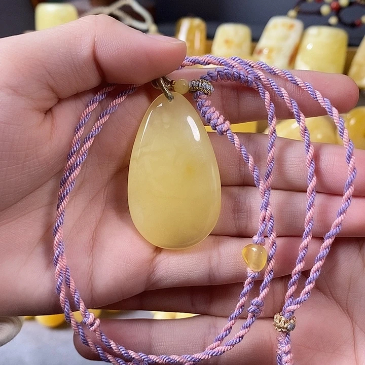 琥珀未镶嵌裸石水滴