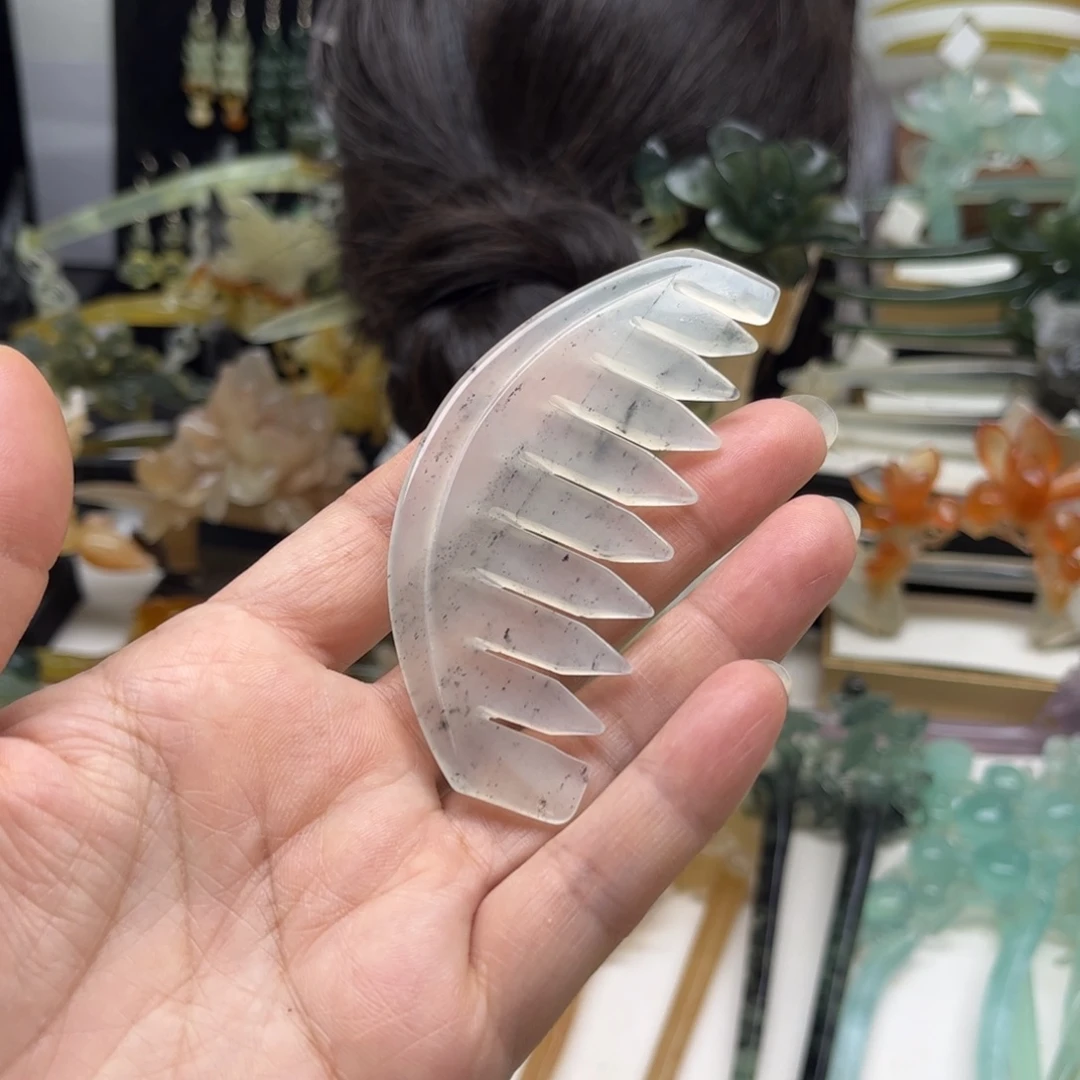 蛇纹石玉合金发簪