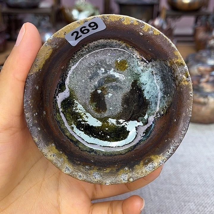 裸柴烧陶瓷手工茶器